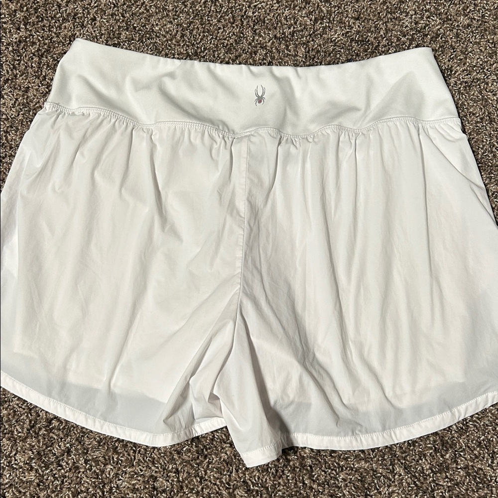 Spyder White Athletic Shorts